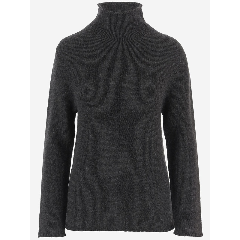 Cashmere Sweater with High Neck