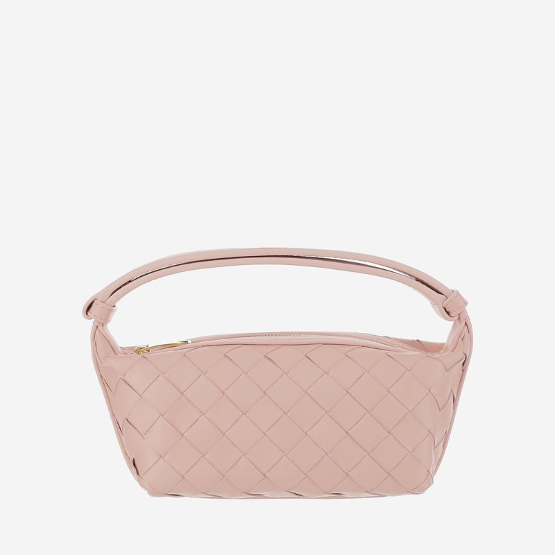 Leather Handbag|Pink|One Size