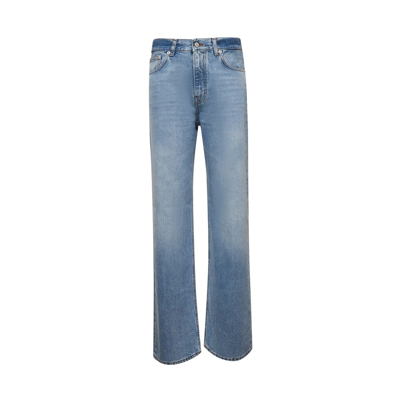Light blue denim Korea palazzo jeans