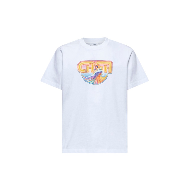White Casa Surf T-shirt|XS|S|M|L|XL|XXL