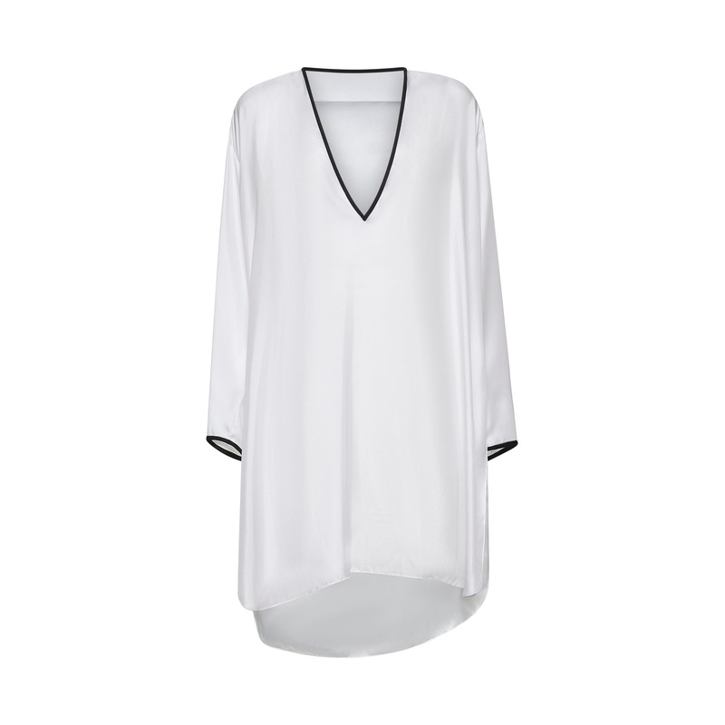 White silk tunic|42|44