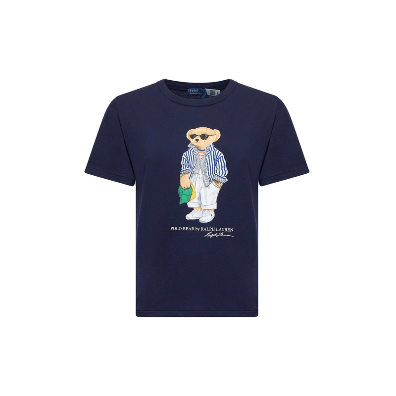 Blue jersey Polo Bear T-shirt <BR/>