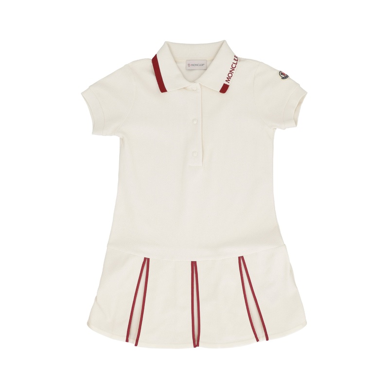 Cotton Piqu Polo Dress|Cream|12 yrs