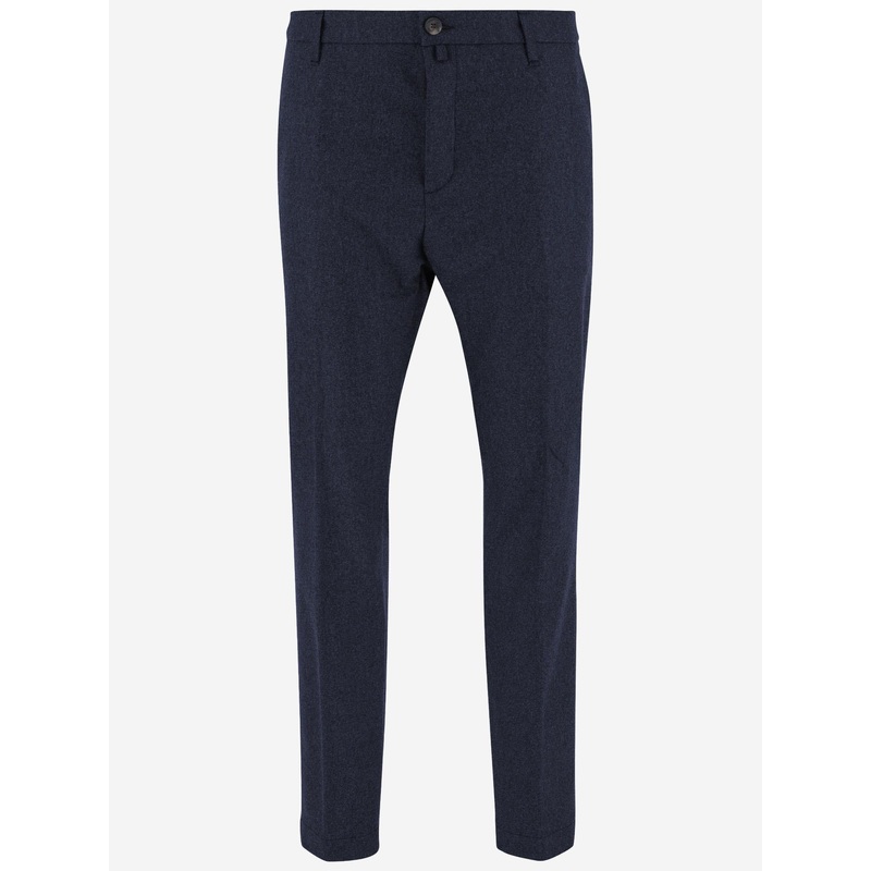 Stretch Wool Trousers|Navy|31|33|35