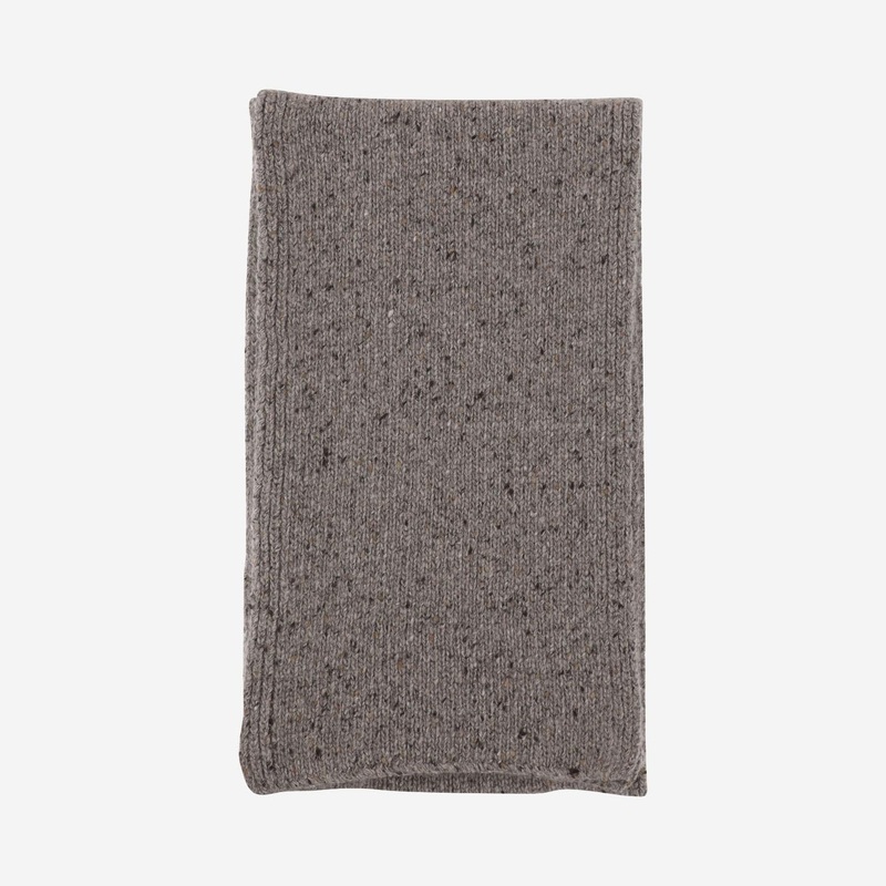 Cashmere Scarf in Beige and Black