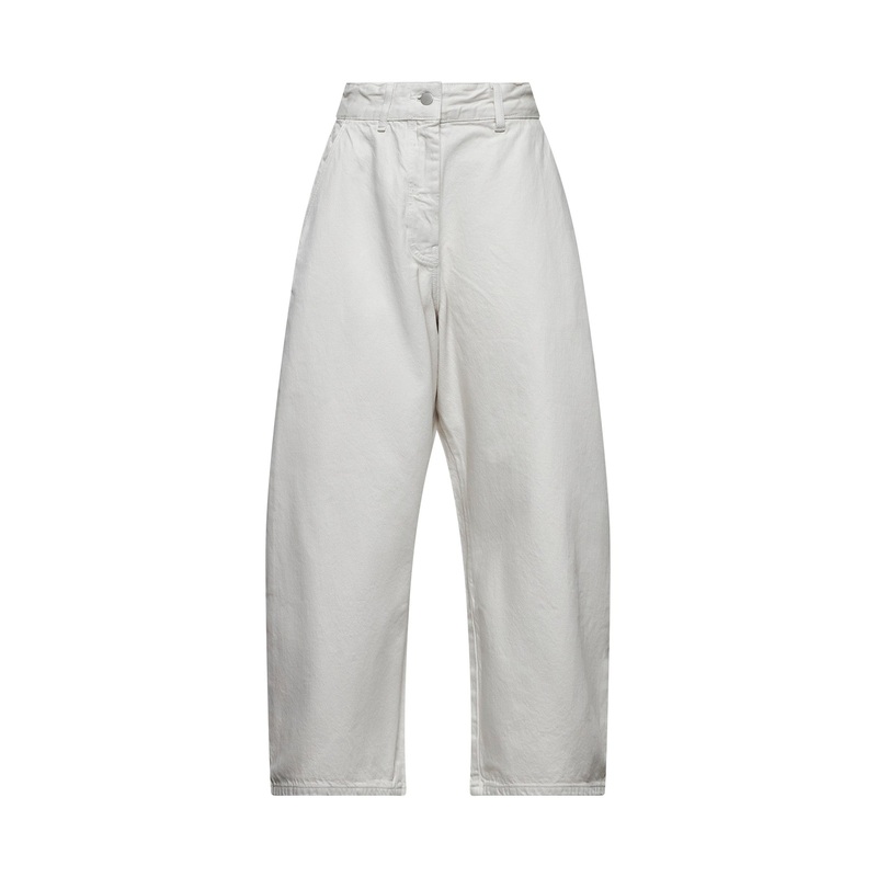 Grey denim wide and cropped Chalco jeans