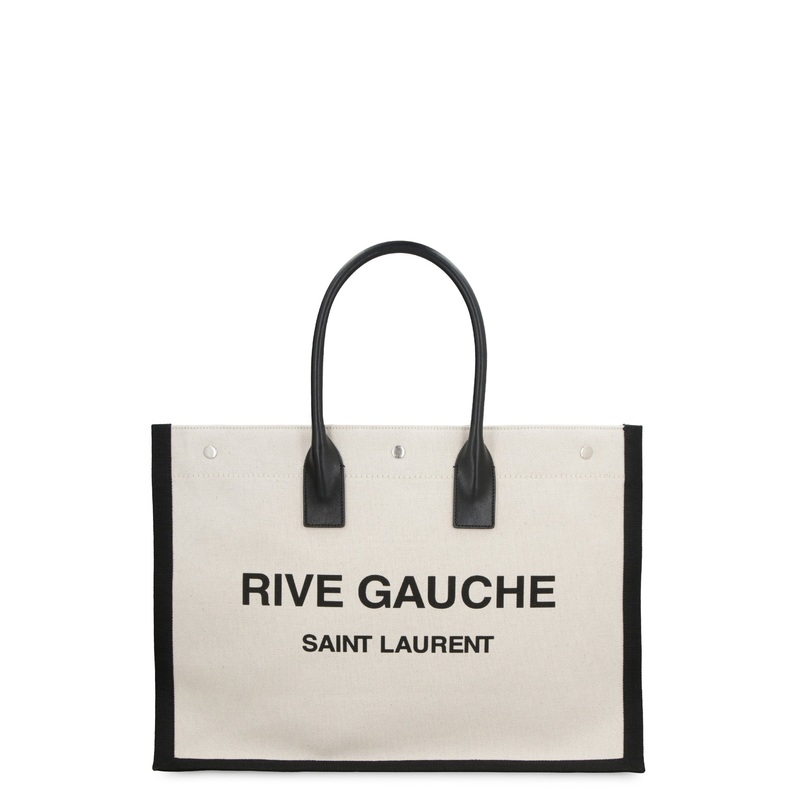 Rive Gauche Canvas Tote|Beige|One Size