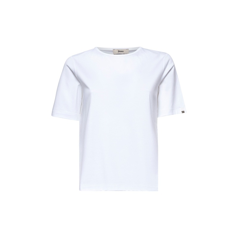 White ever cotton interlock T-shirt