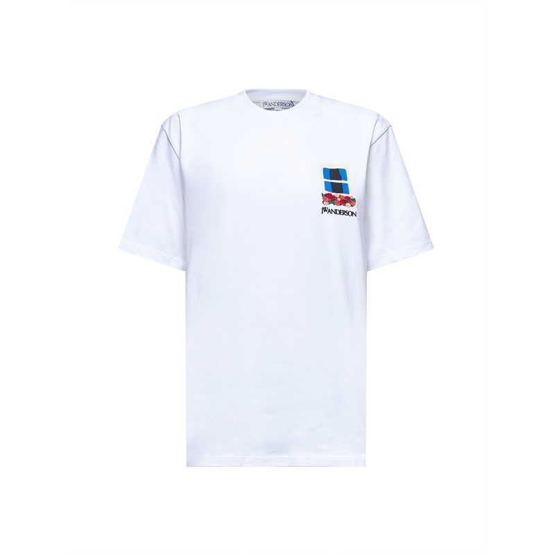 White Window embroidery T-shirt