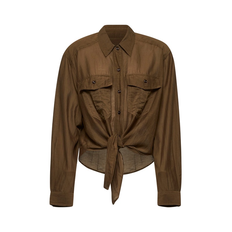 Green voile Nath shirt|34|36|38|40