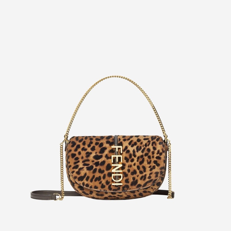 Ponyskin Wallet with Chain Strap