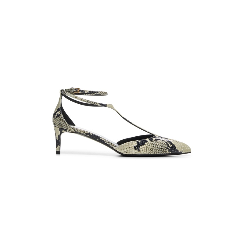 Python embossed leather Mia pump