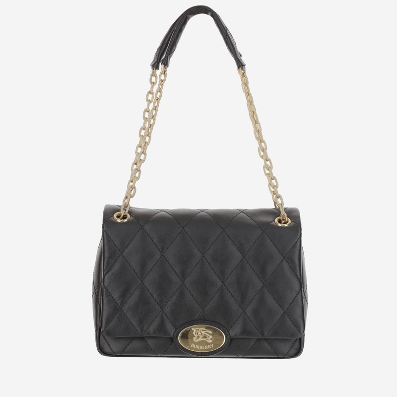 Quilted Strand Shoulder Bag|Black|One Size