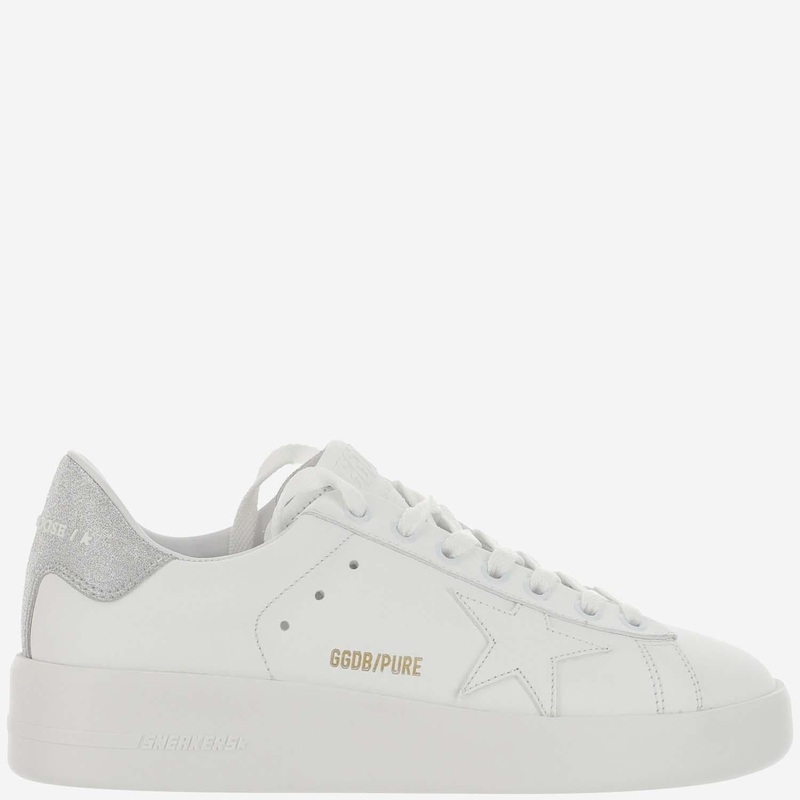 Star Leather Sneakers|White|41