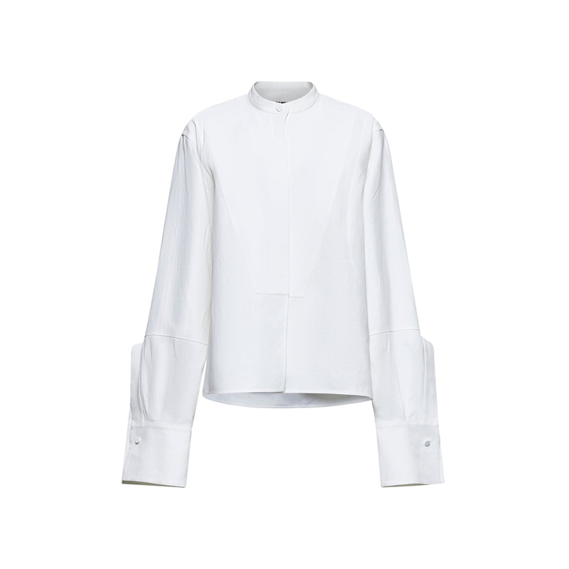 White linen boxy shirt|36|38