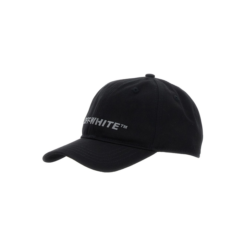 Black Baseball Cap with Logo Lettering on the Front in Cotton Boy