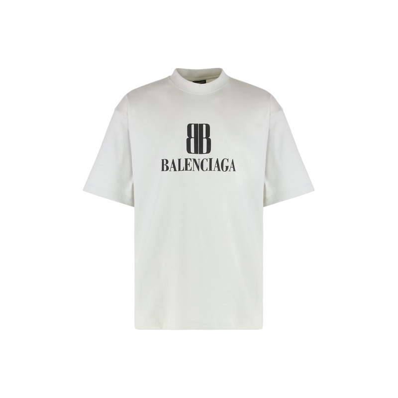 Crew Neck Cotton T-Shirt|White|XL