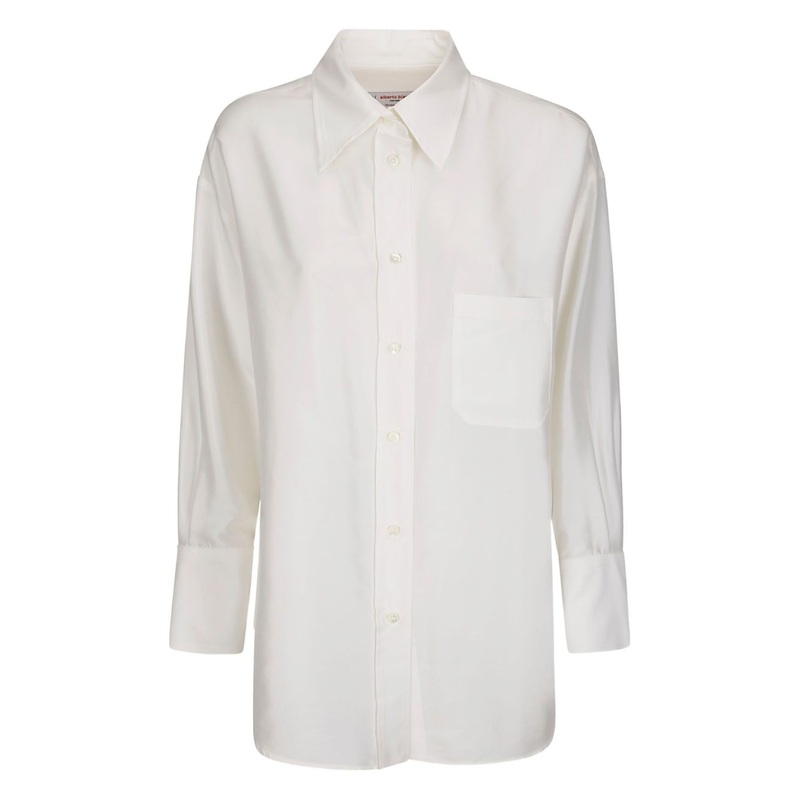 SILK SHIRT|WHITE|40|42|38|44