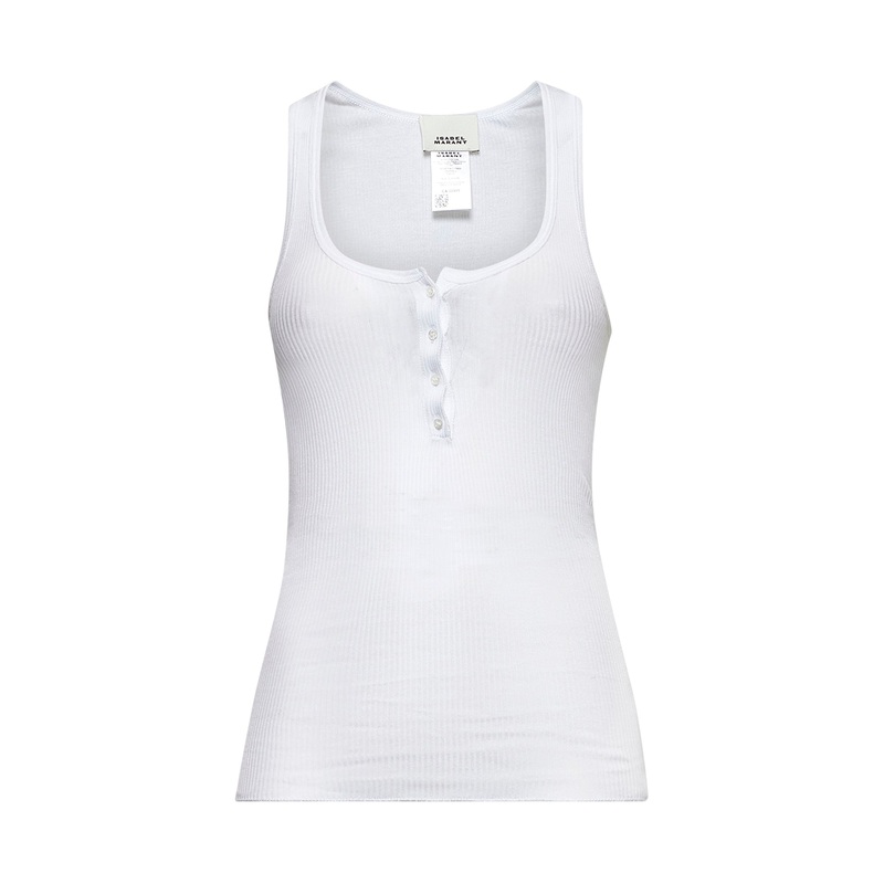 White ribbed jersey Louisali top