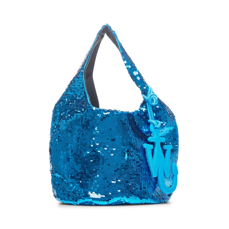 Aqua mini Sequin Shopper bag|PZ