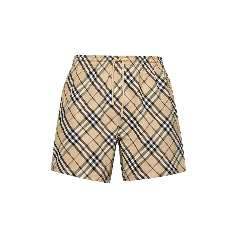 Beige Check swim trunks|XS|S|M|L|XL