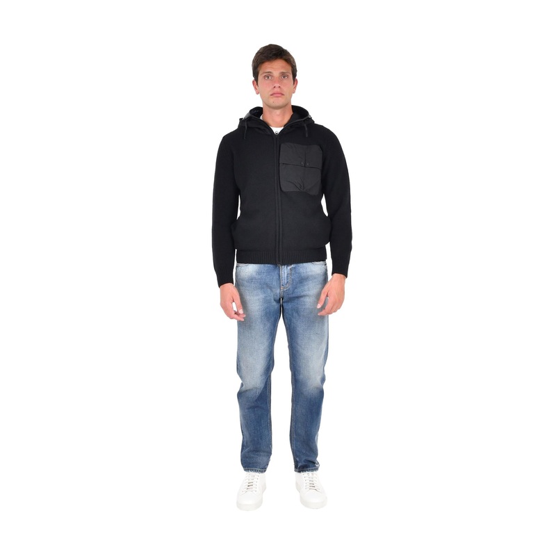 Cardigan with Zip Closure and Hood