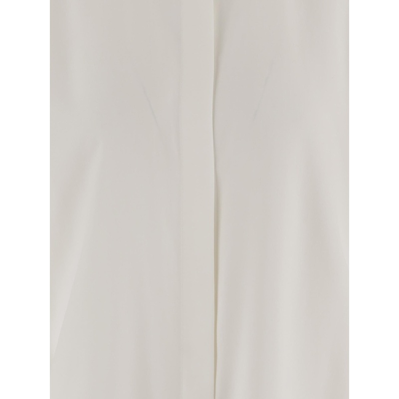 Silk Shirt with Hidden Button Closure