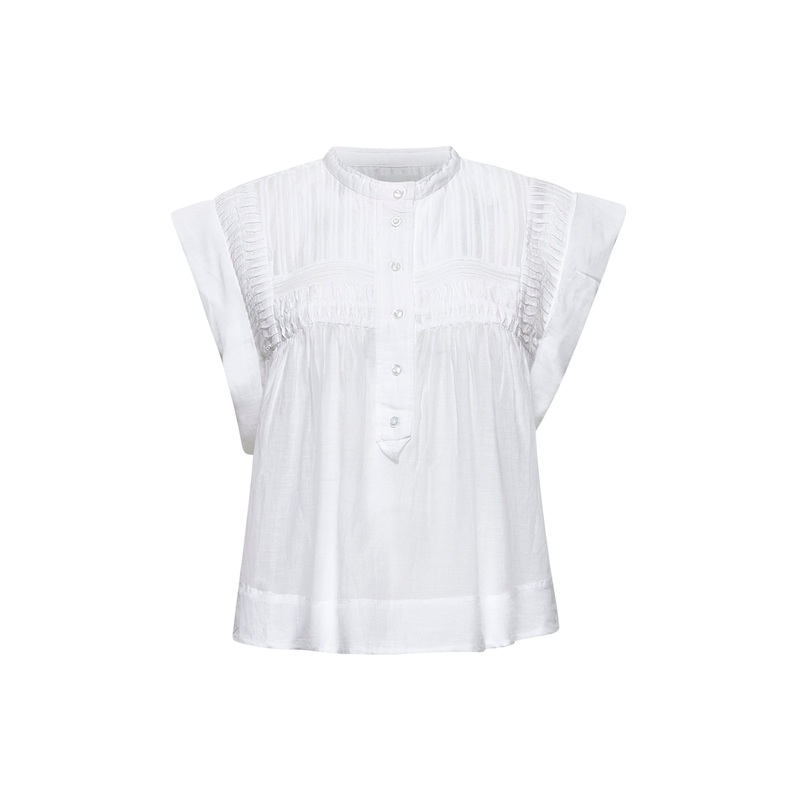 White voile Leaza top|36|38|40|42