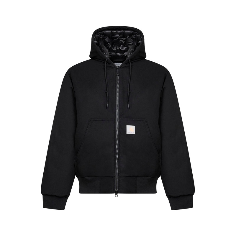 Black Hooded Down Jacket|Black|S|M|L|XL