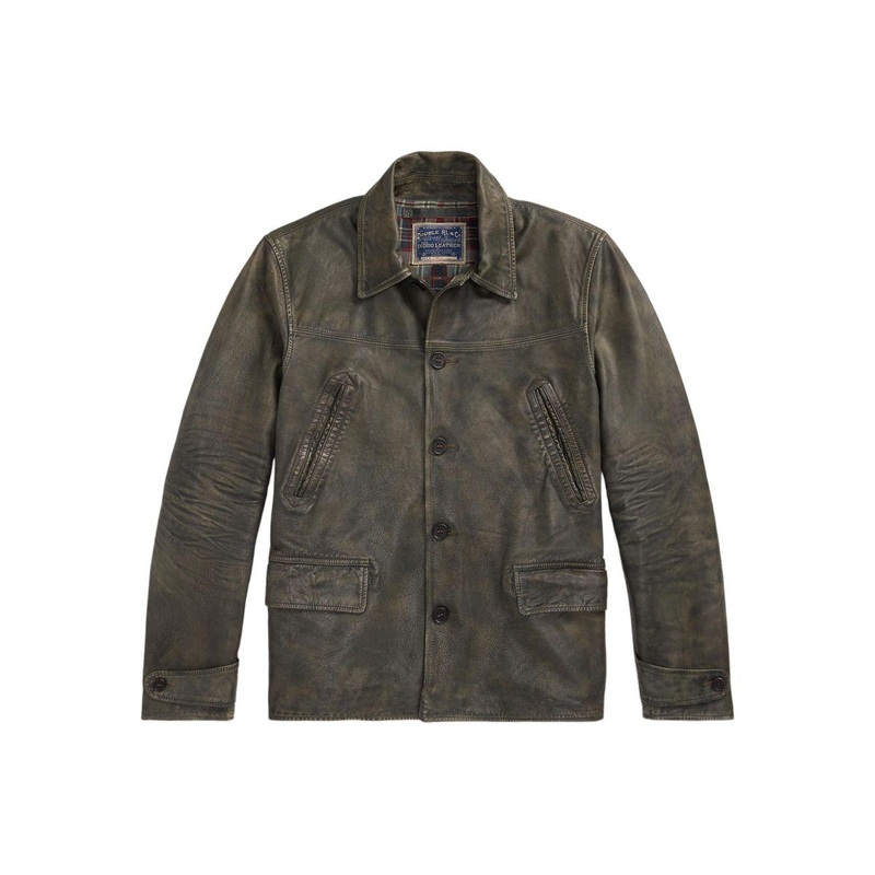 RRL Leather Jacket|Indigo|M