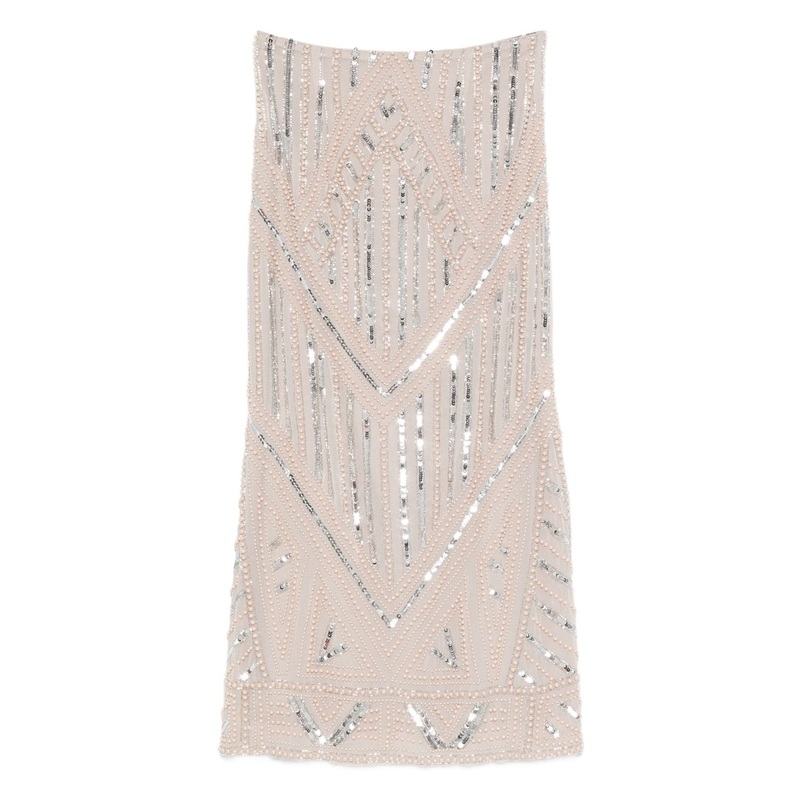 SEQUIN BEADED GEOMETRIC PATTERN