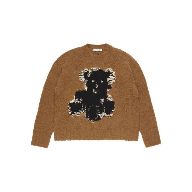 WOOL CREWNECK SWEATER|BEIGE|XS|S|M