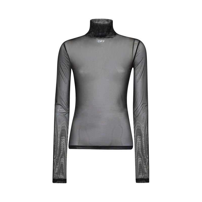 Black mesh Off Stamp top|40|42|44|46