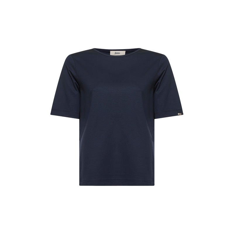 Blue ever cotton interlock T-shirt