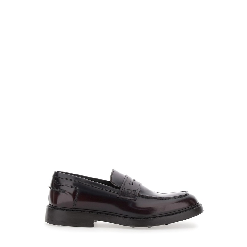 Bordeaux Slip-On Loafers in Smooth Leather Man