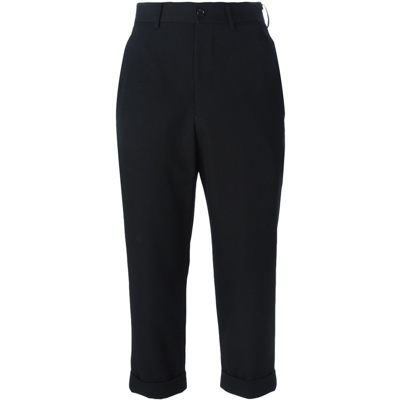 CROPPED TROUSERS|BLACK|XS|S|M