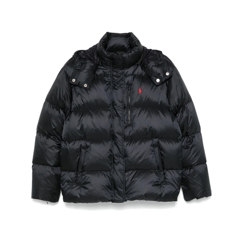 Down Jacket with Removable Hood