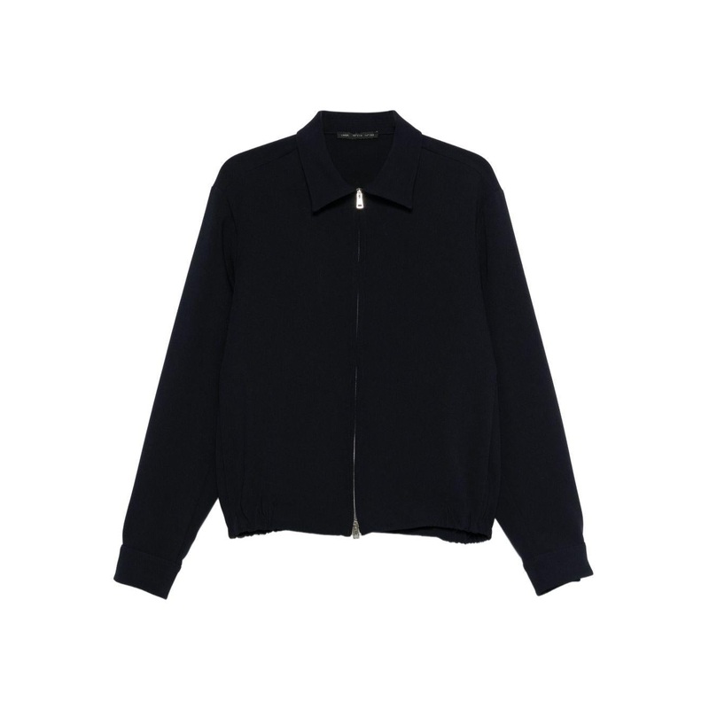 Navy Blue Jacket with Double-Slider Zip
