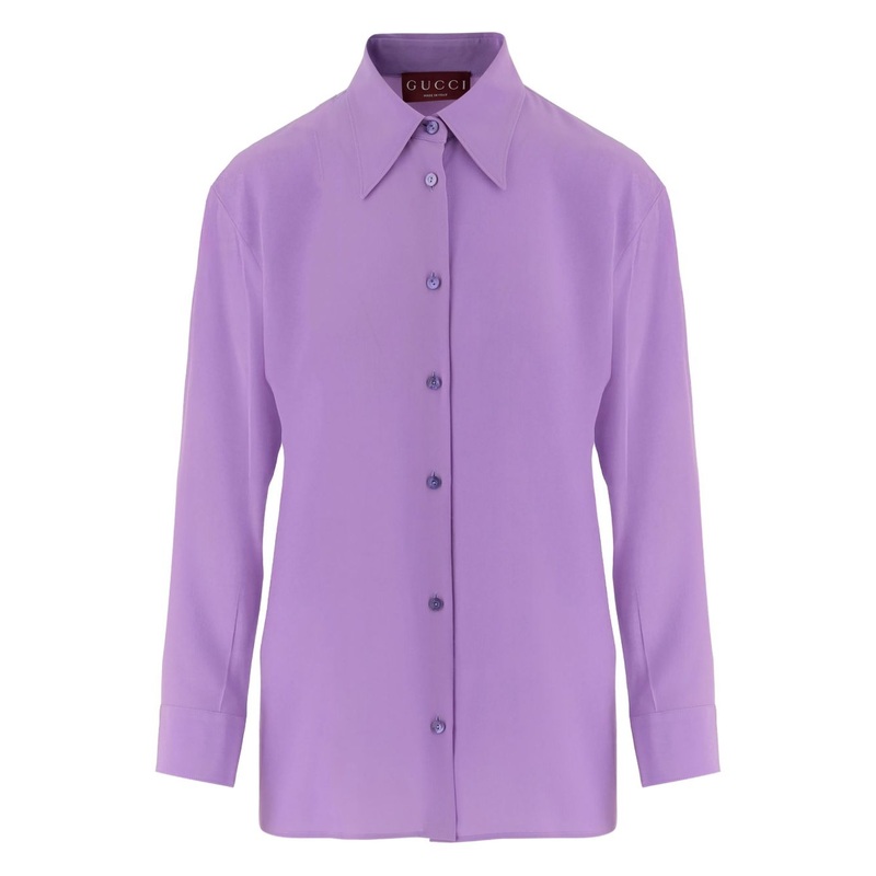SILK SHIRT|PURPLE|40|42|44