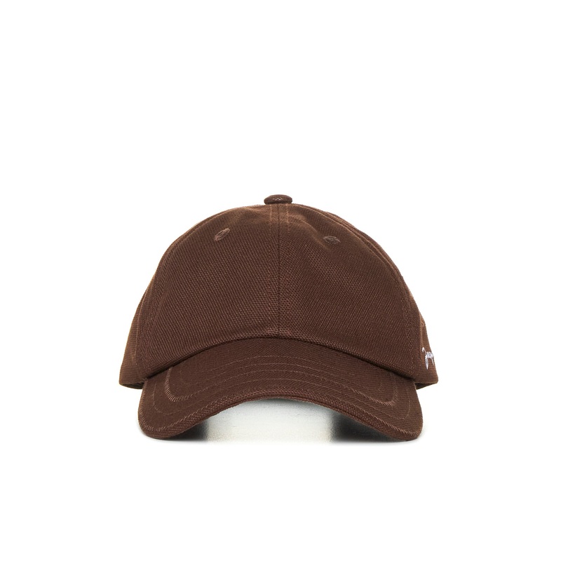 brown cotton embroidered logo with