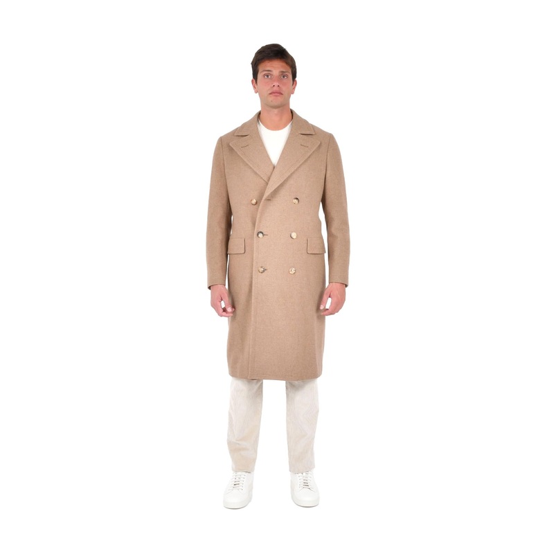 Double-Breasted Beige Coat|Beige|48|50|52|54
