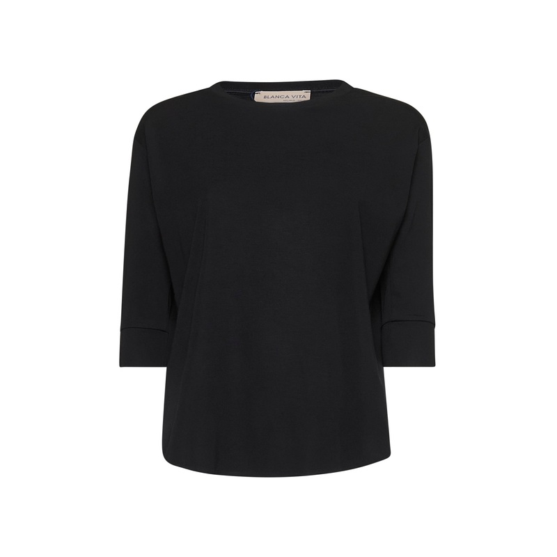 Black jersey Tandria T-shirt|40|42|44|46|48