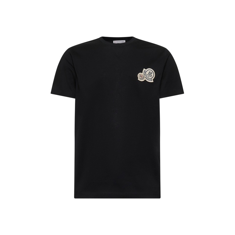 Black logo patches T-shirt|S|M|L|XL|XXL