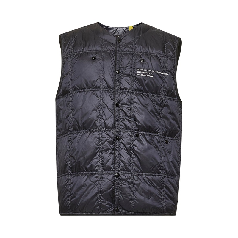 Blue Vaile Moncler x FRGMT packable padded gilet