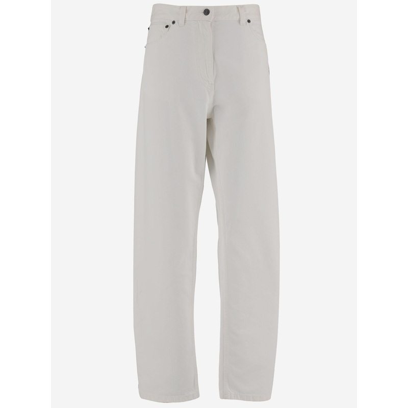 Cotton Jeans with Classic Five-Pocket Style