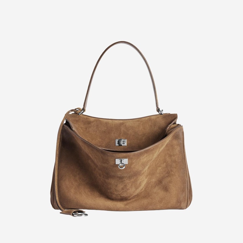 Medium Suede Rodeo Bag|Light Brown|One Size