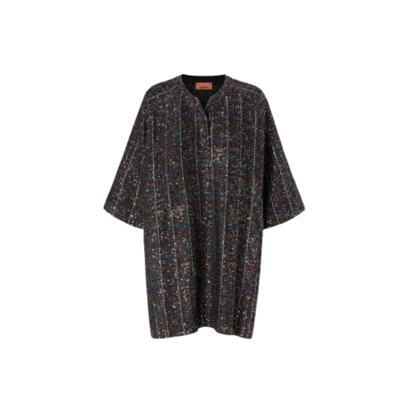 Mini Dress with Embroidered Sequins