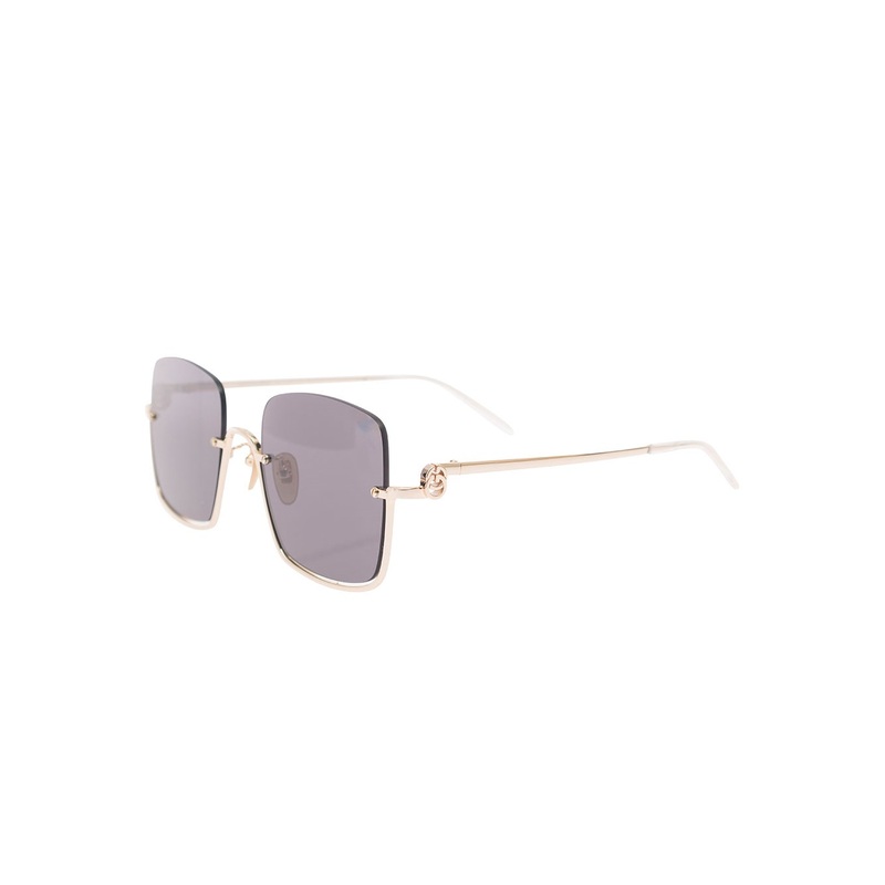 ‘GG1279S’ Gold-Colored Sunglasses with Thin Temples and Intrelocking G Detail in Metal Woman