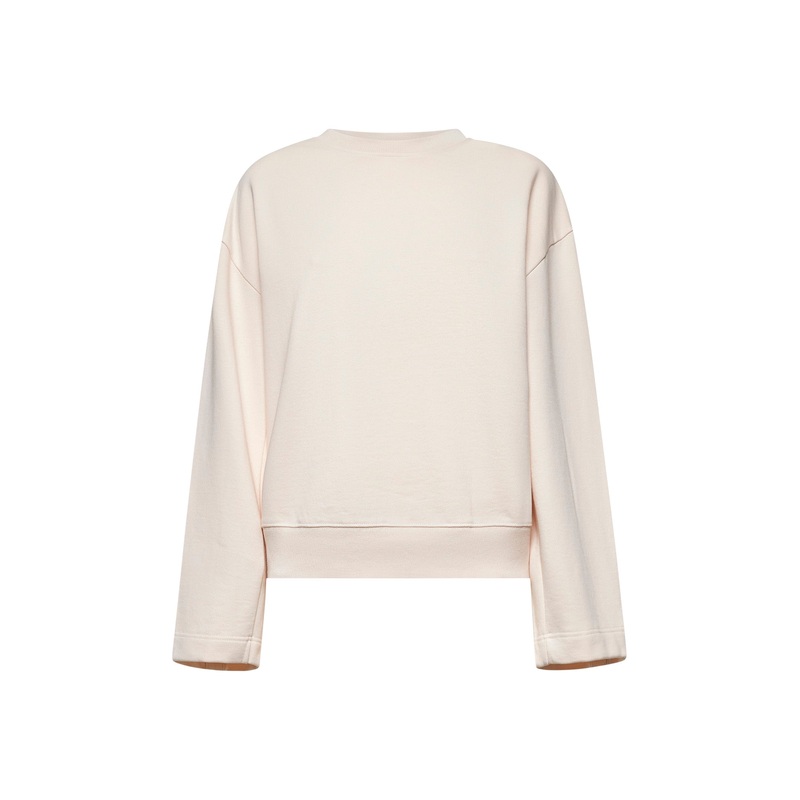 Pink cotton oversized sweatshirt