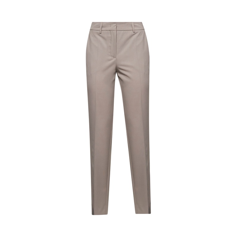 Taupe cady Pelias trousers|40|42|44|46